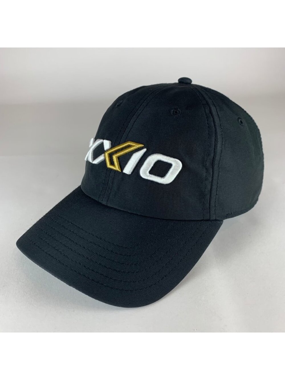 XXIO Golf Mens Black Relaxed Fit Athletic Strapback Hat